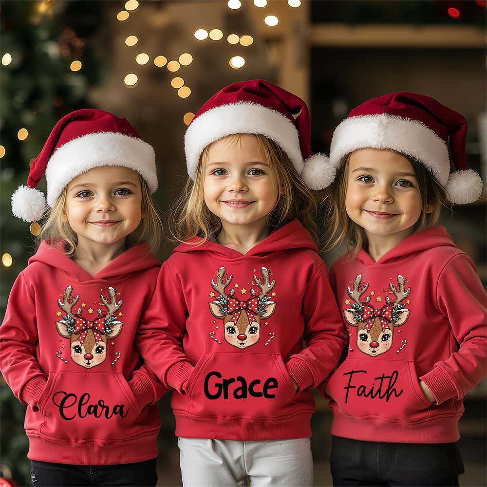 Personalized Kids Lovely Christmas Hoodie | MCGift219