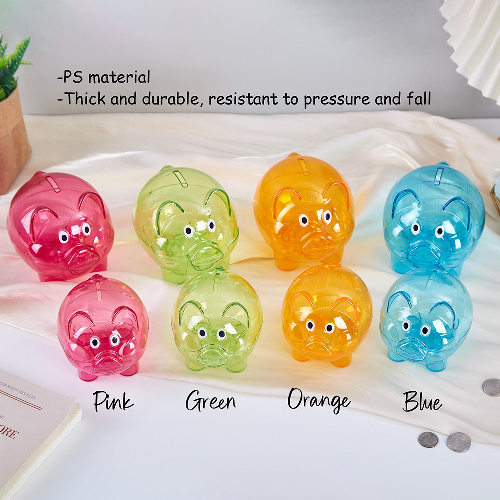 Personalized Kids Transparent Cute Piggy Bank | CWToy164