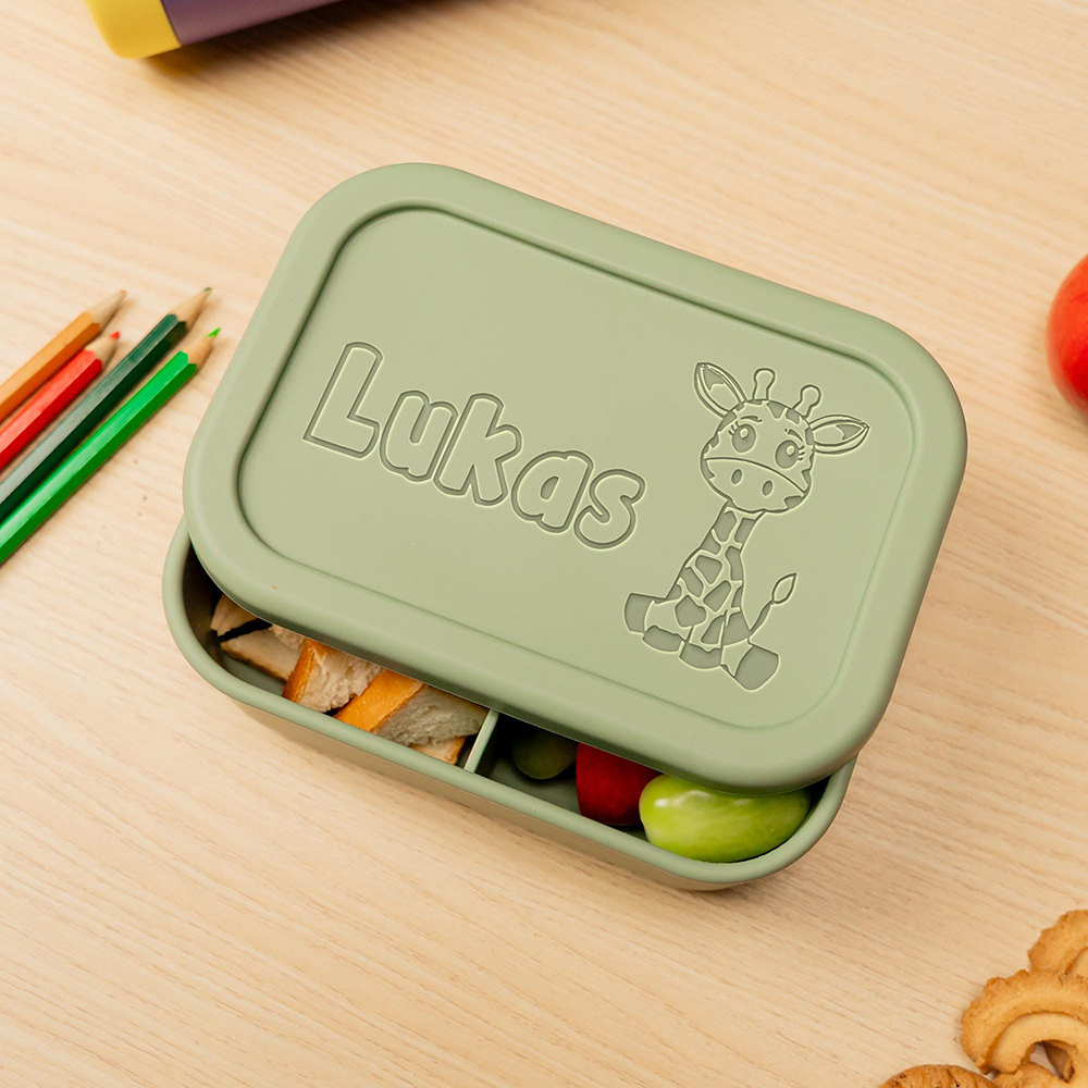 Personalized Kid Silicone Bento Lunch Box | CWBaby353