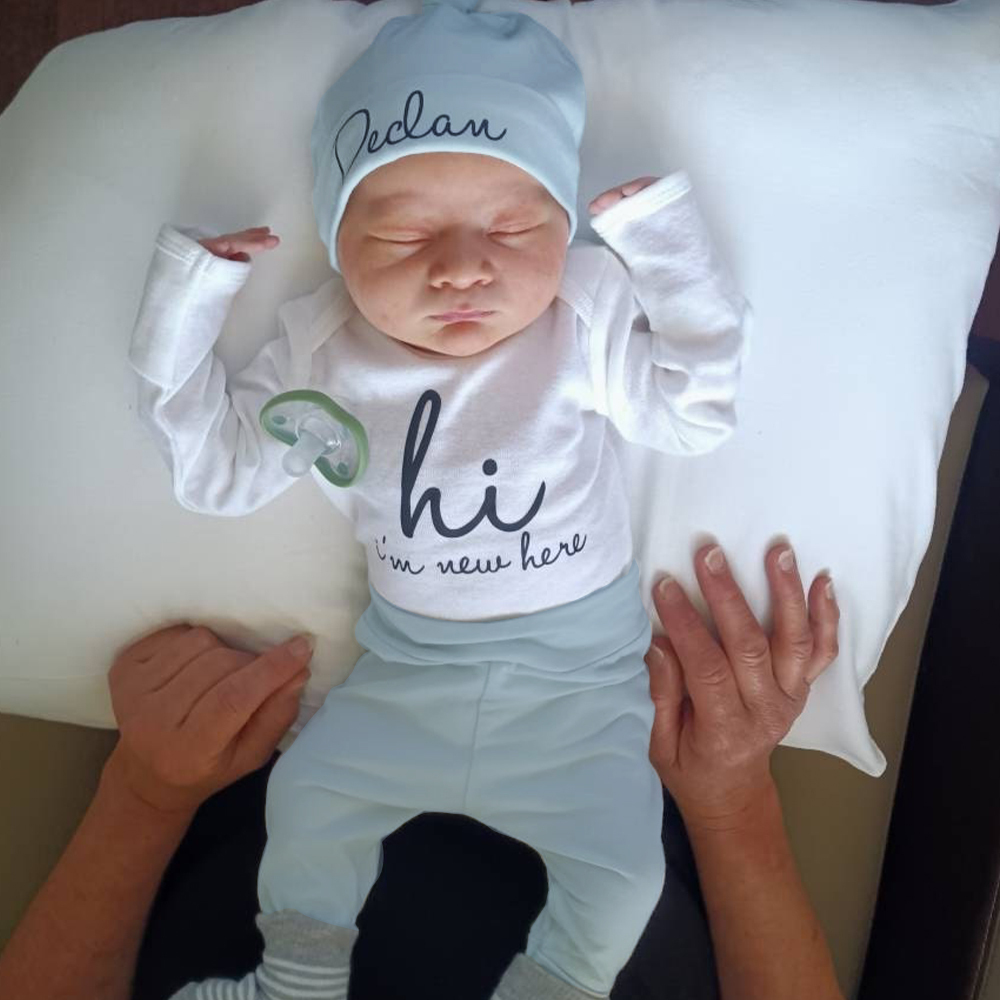 Personalized Baby Coming Home Outfit Set | CWBaby355