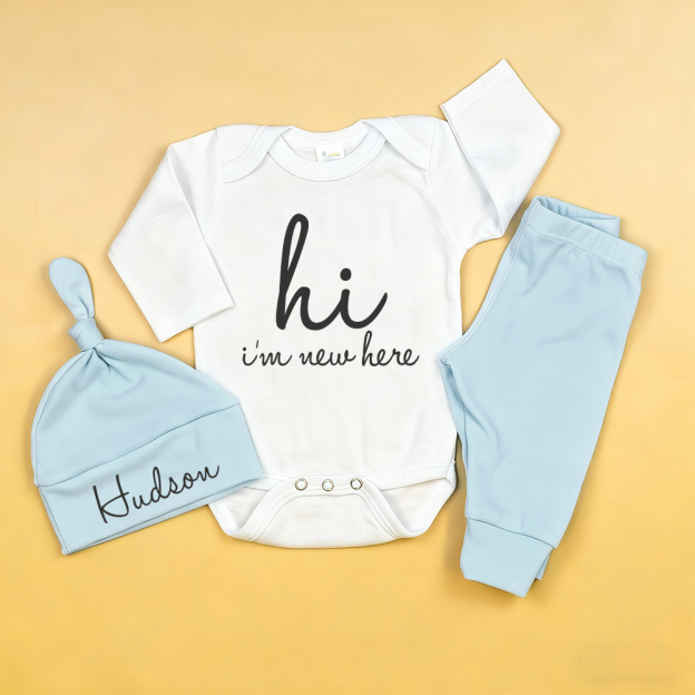 Personalized Baby Coming Home Outfit Set | CWBaby355