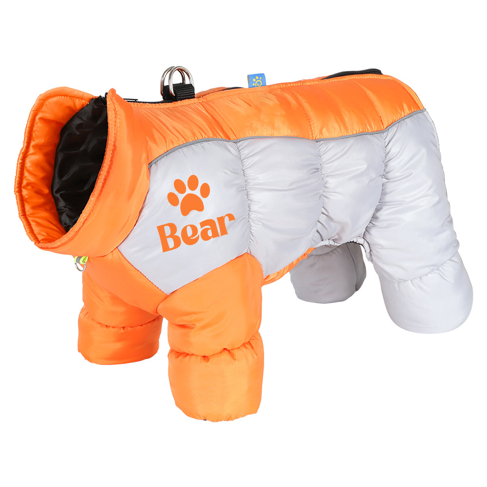 Personalized Pet Winter Warm Windproof Puffer Jacket | BKPet269