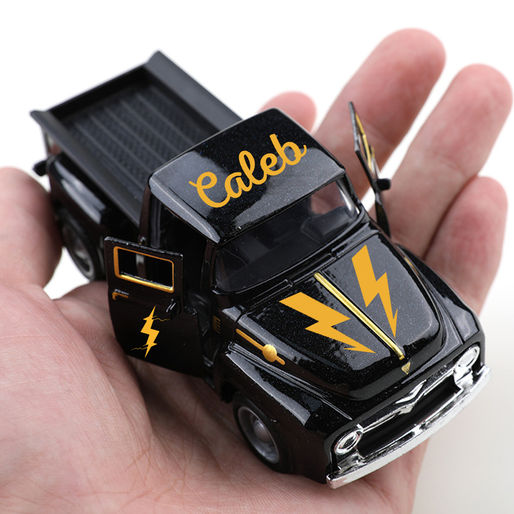 Personalized Toy Pickup Truck Custom Name & Pattern | CWToy167