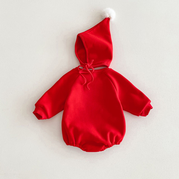 Personalized Baby Christmas Extram-warm Short Plush Outfit Set | MCGift363