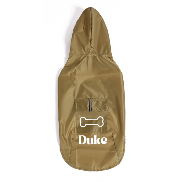 Personalized Pets Waterproof and Reflective Raincoat | BKPet270