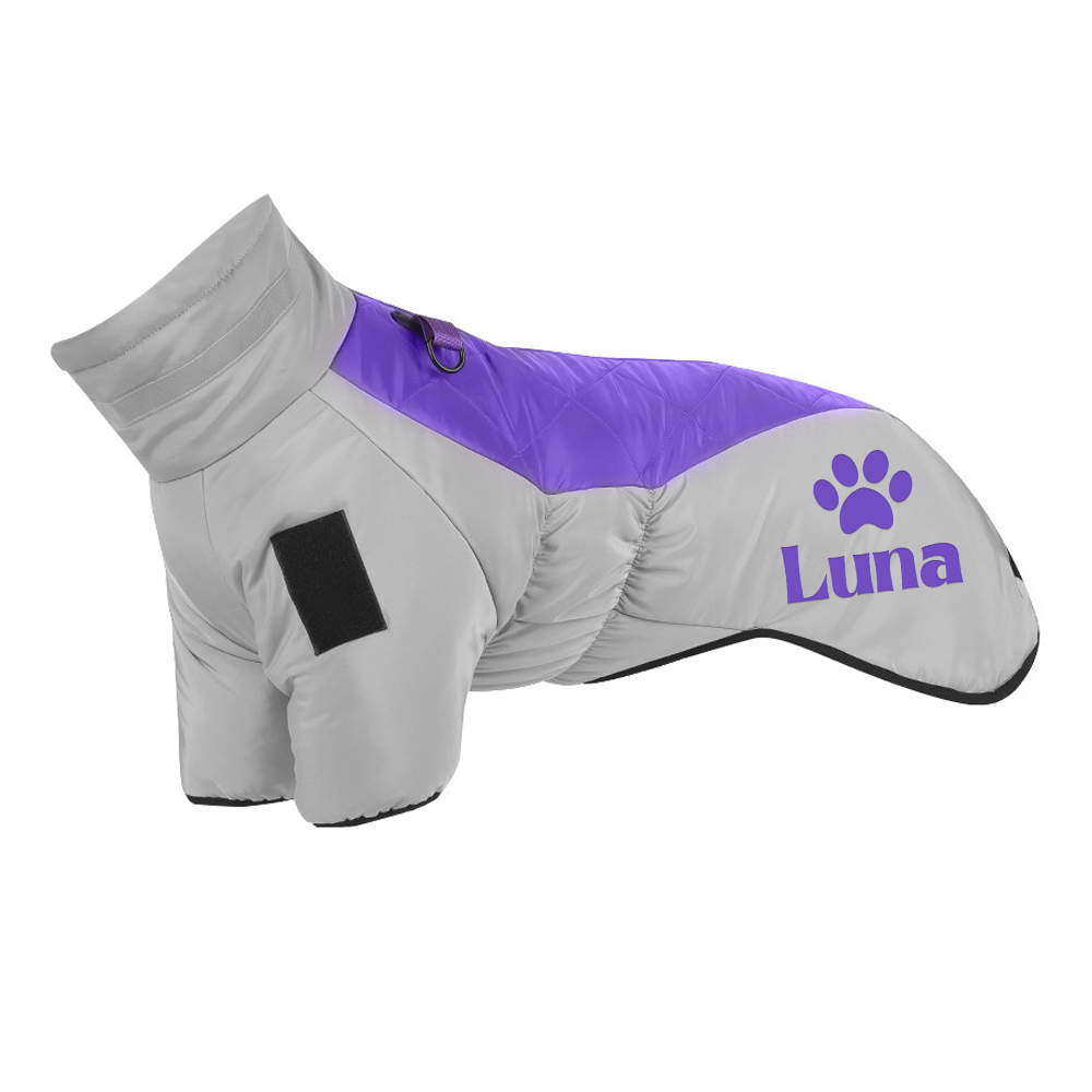 Personalized Pet Winter Warm Windproof Large Puffer Jacket | BKPet281