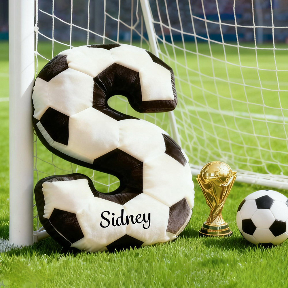 Personalized Soccer Letter Sport Pillow | CWGift07