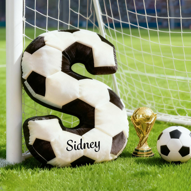 Personalized Soccer Letter Sport Pillow | CWGift07