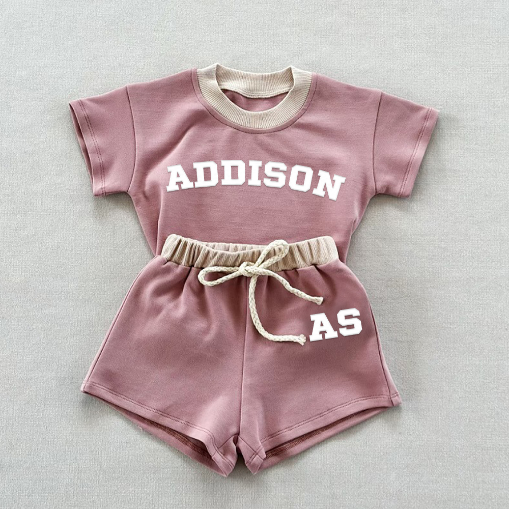 Personalized Embroidery Baby Cotton Cozy Soft Colourful Outfit Set | CWBaby380