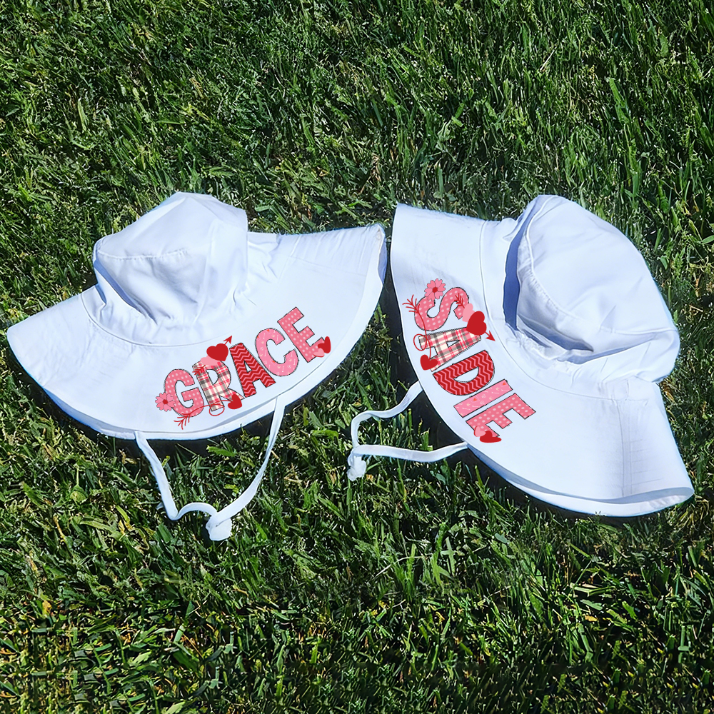 Personalized Valentine's Summer Sun Protection Bucket Hat | ValGift01