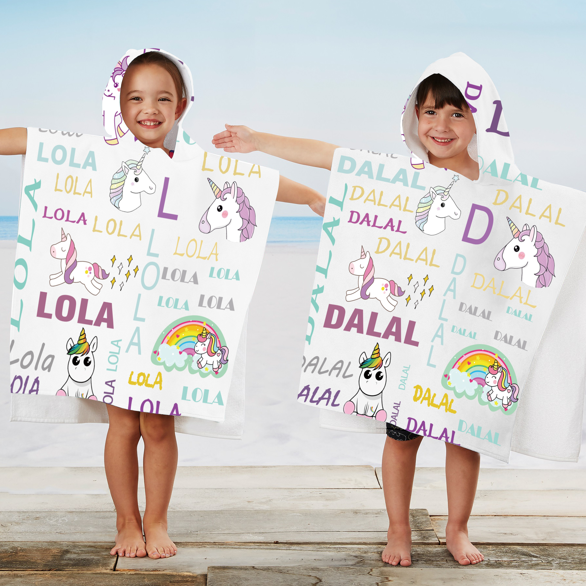 Personalized Hooded Beach Towel for Summer & Beach | CWHTowel03