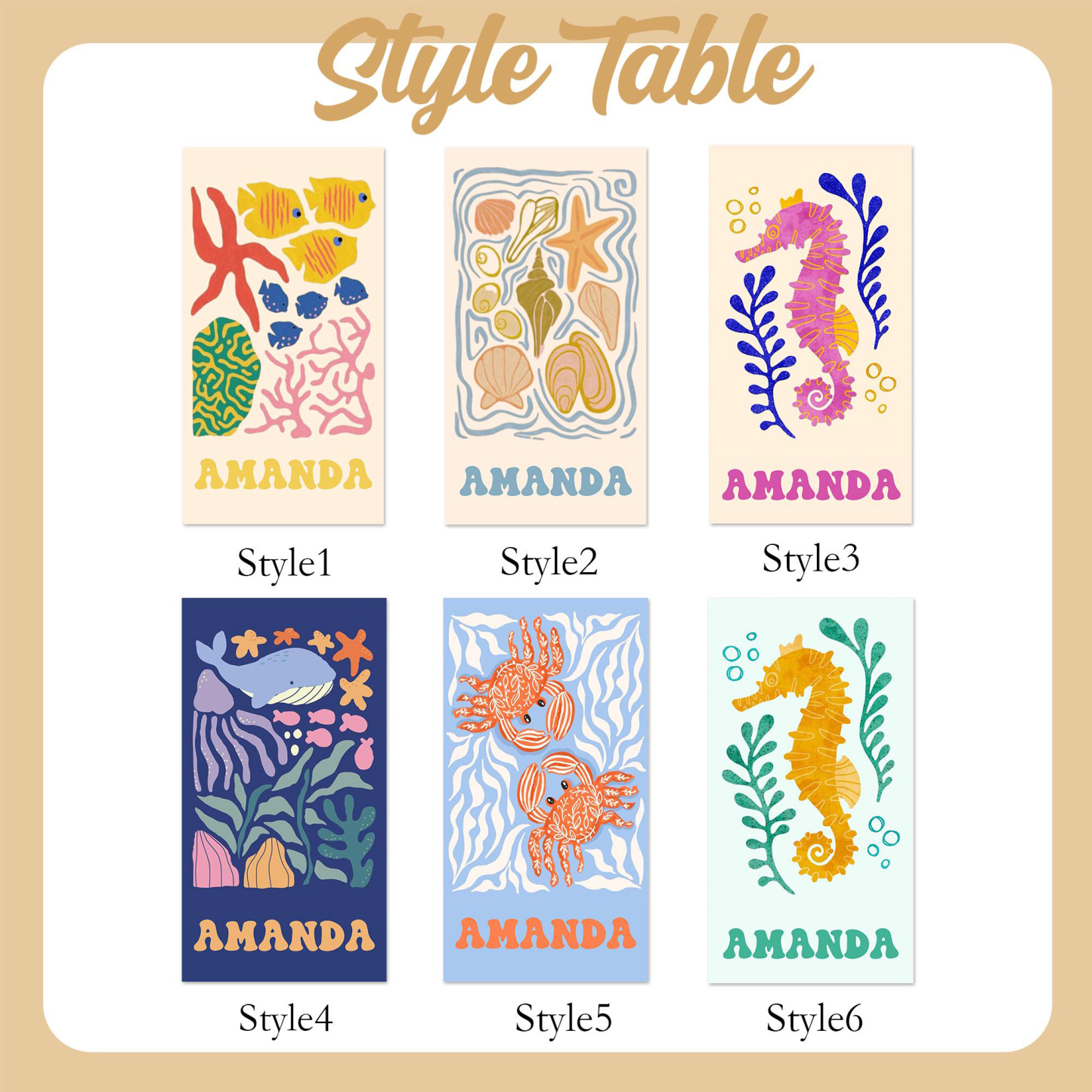 Personalized Lovely Kid Towel for Summer & Beach | CWTowel185