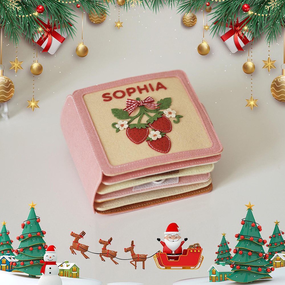 Personalized Baby Handmade Sensory Activities Felt Quiet Book | CWToy168