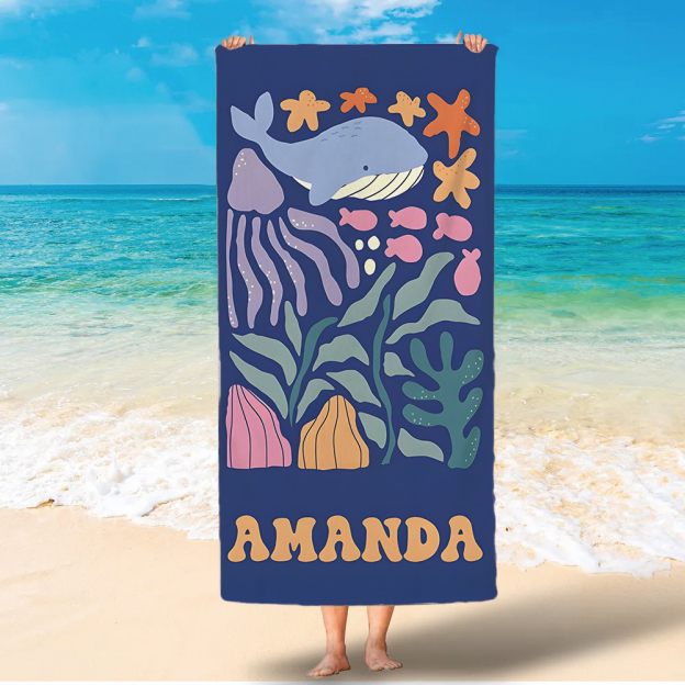 Personalized Lovely Kid Towel for Summer & Beach | CWTowel185
