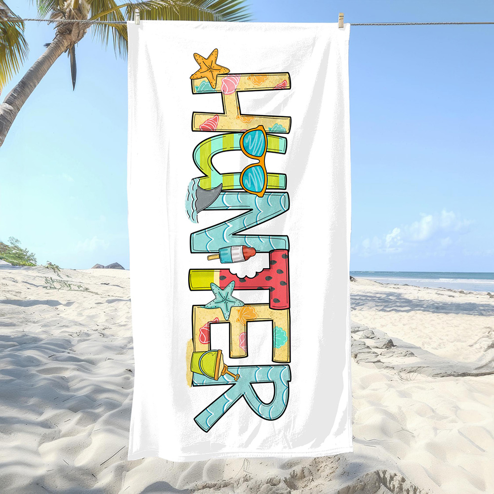 Personalized Lovely Kid Towel for Summer & Beach | CWTowel189