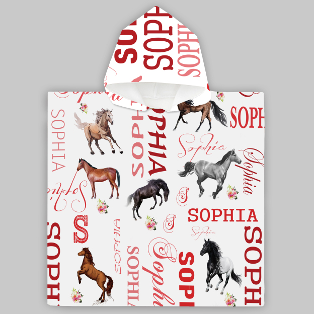 Personalized Hooded Beach Towel for Summer & Beach | CWHTowel05