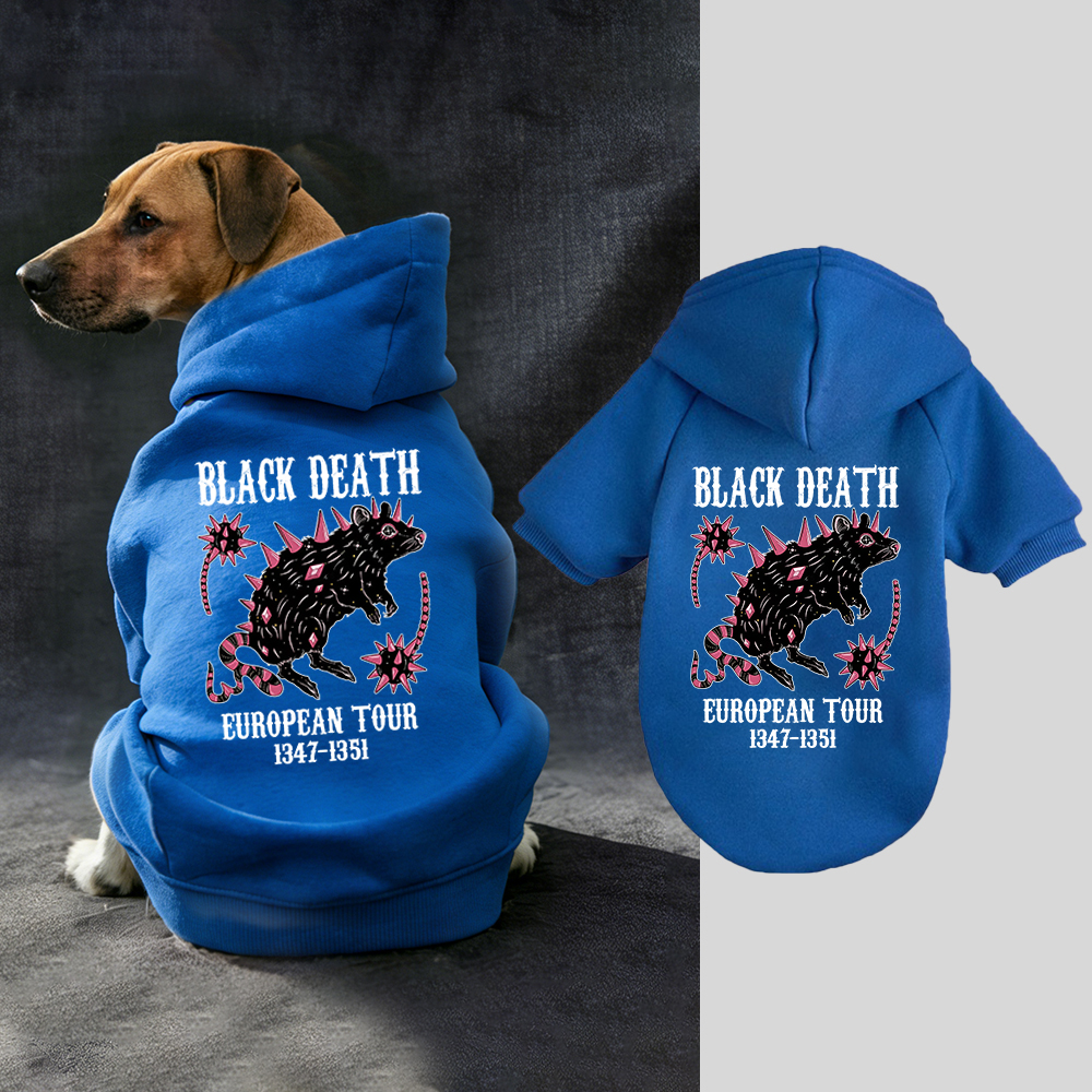 Black Death European Dour Puppy Hoodie | BKPet317
