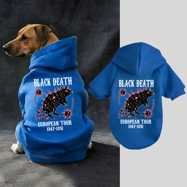 Black Death European Dour Puppy Hoodie | BKPet317