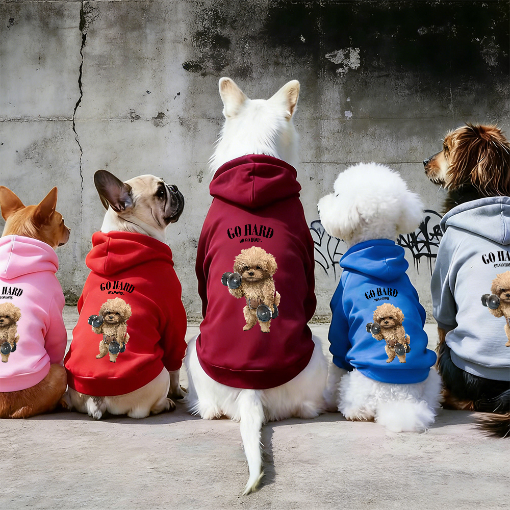 GO HARD OR GO HOME Puppy Hoodie | BKPet338