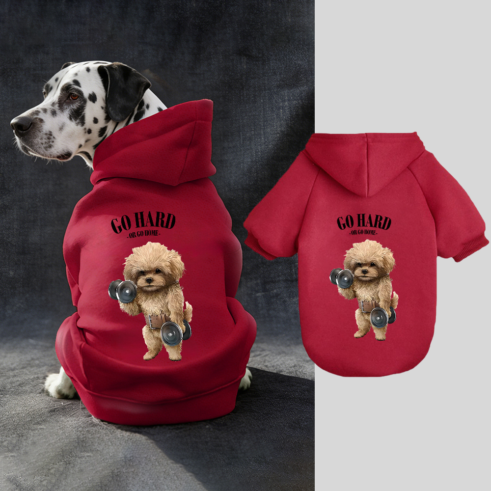 GO HARD OR GO HOME Puppy Hoodie | BKPet338