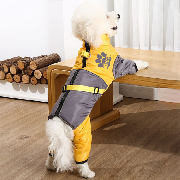Personalized Pet Winter Warm Windproof Puffer Jacket | BKPet345