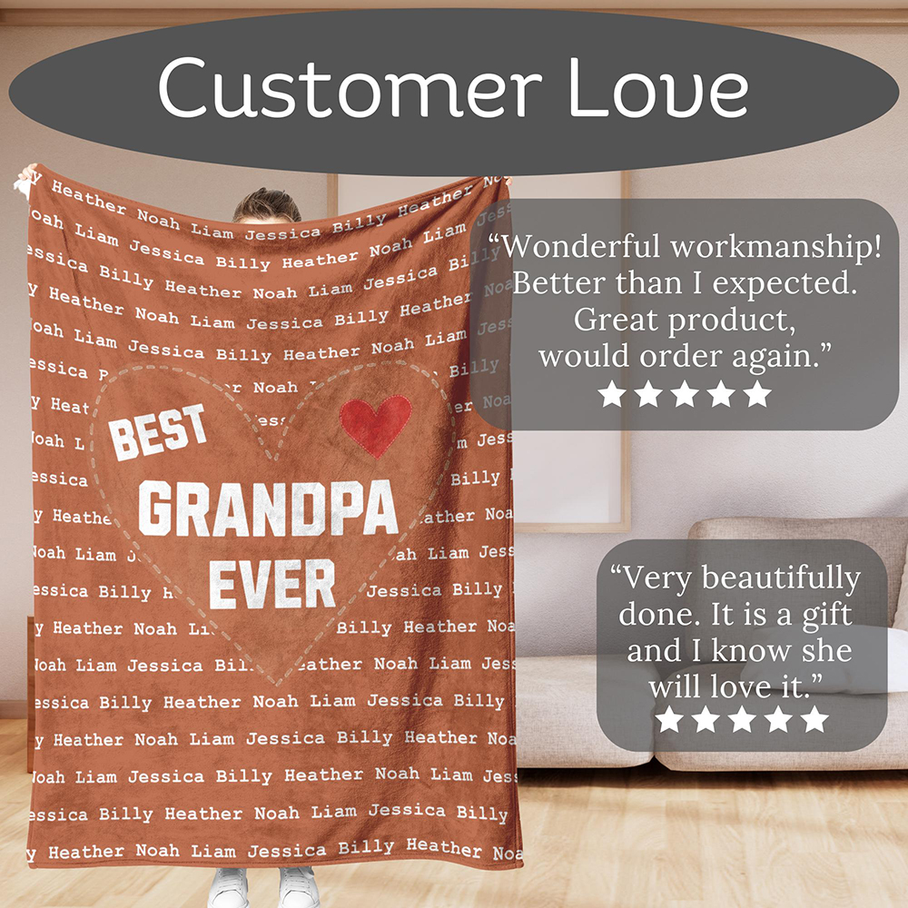 Personalized Love Mom Blanket for Comfort & Unique | CWMom18