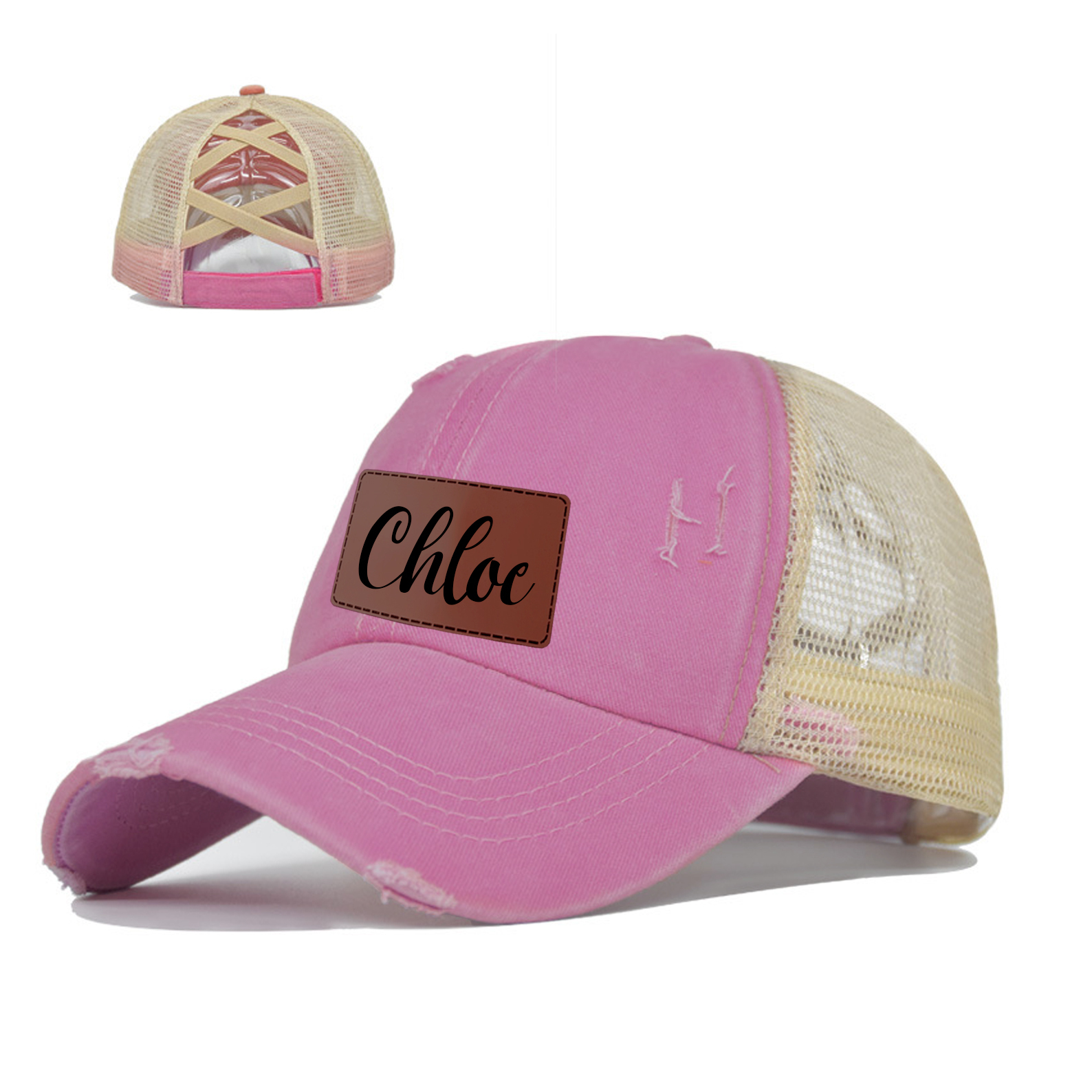 Personalized Child Leather Patch Hat for Comfort & Unique | CWBeach46