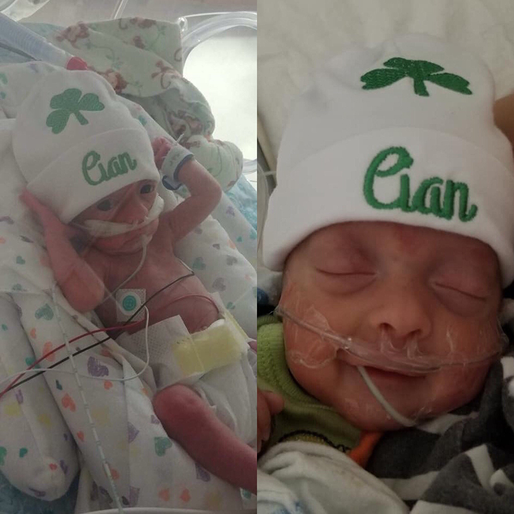 Personalized Embroidery St. Patrck's Baby Beanie for Comfort & Unique | HSKid83