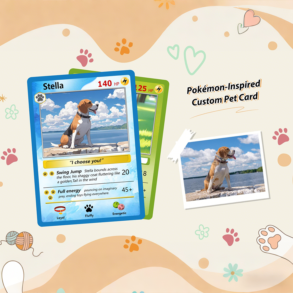 Personalized Funny Pet Keepsake Portrait Card | CWGift28