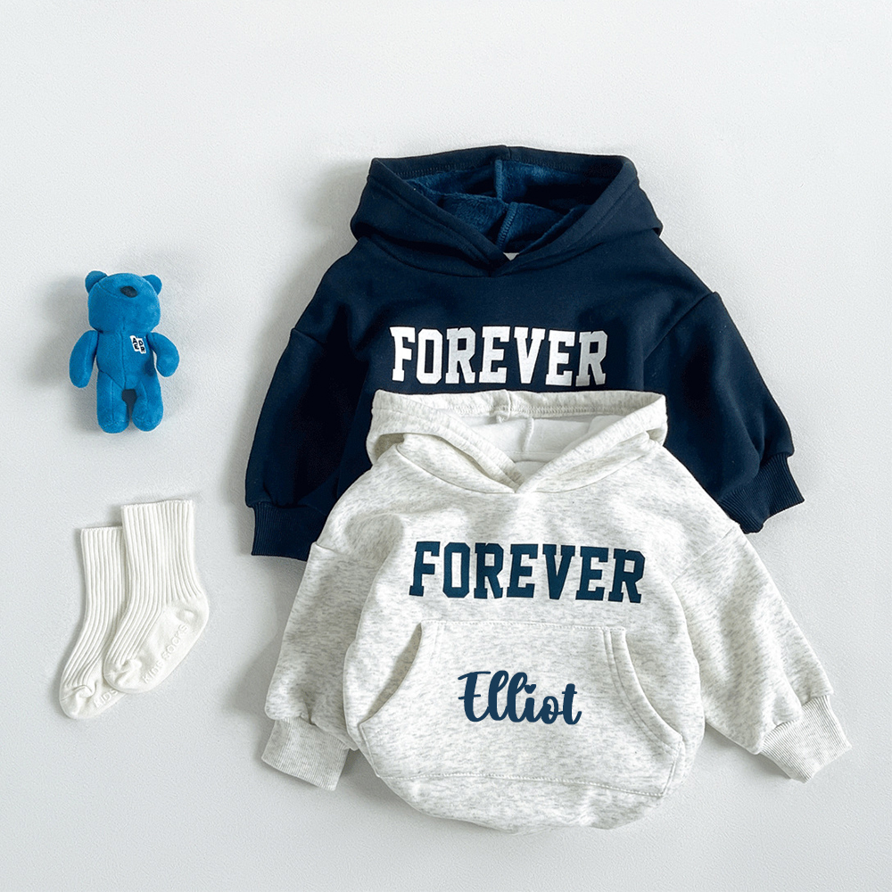 Personalized Baby Casual Sweatshirt Romper | CWBaby430