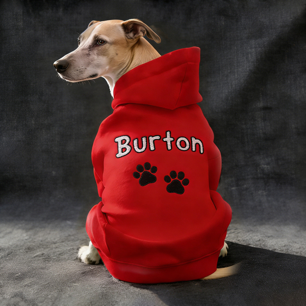 Personalized Embroidered Pet Comfortable Soft Hoodie | BKPet419