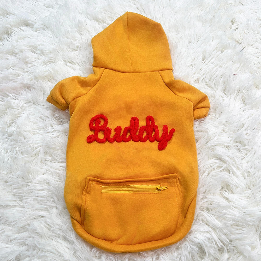 Personalized Warm Large Size Puppy Hoodie for Comfort & Unique | BKPet254