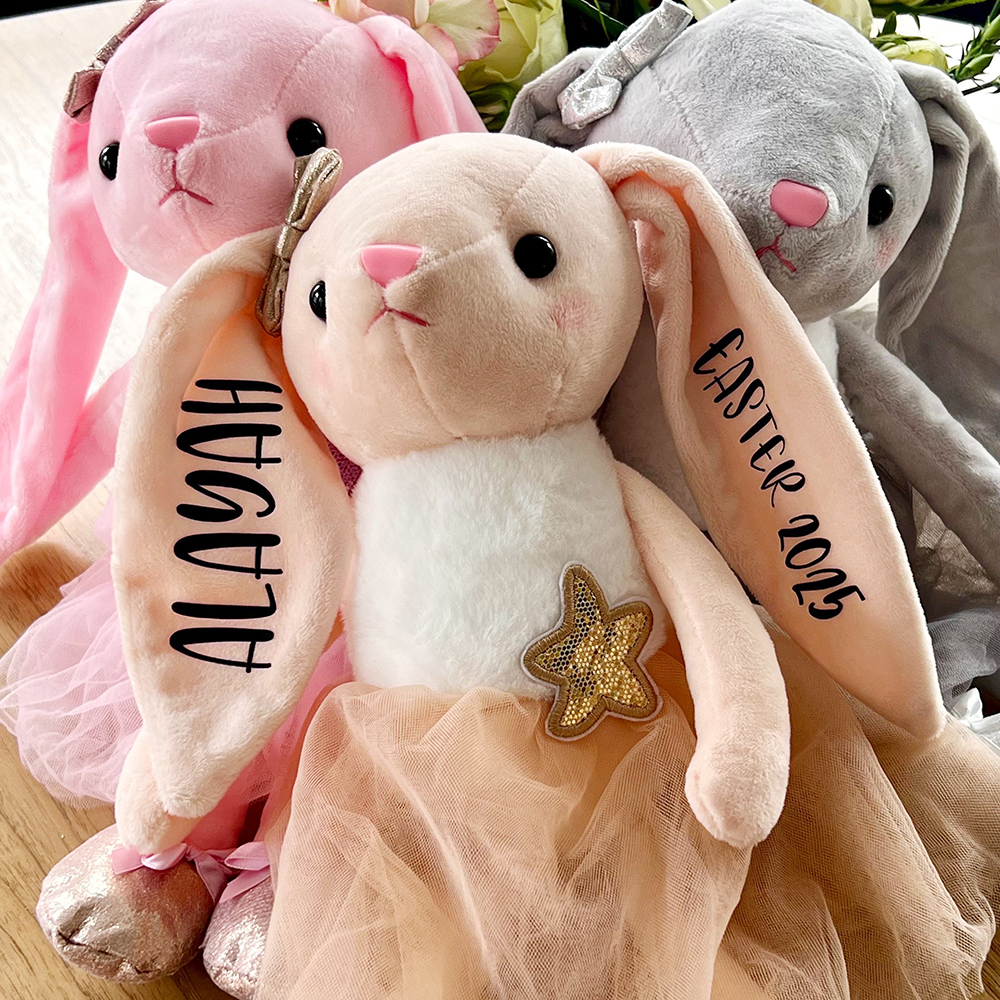 Personalized Kid Ballerina Bunny Plush Doll | CWToy178