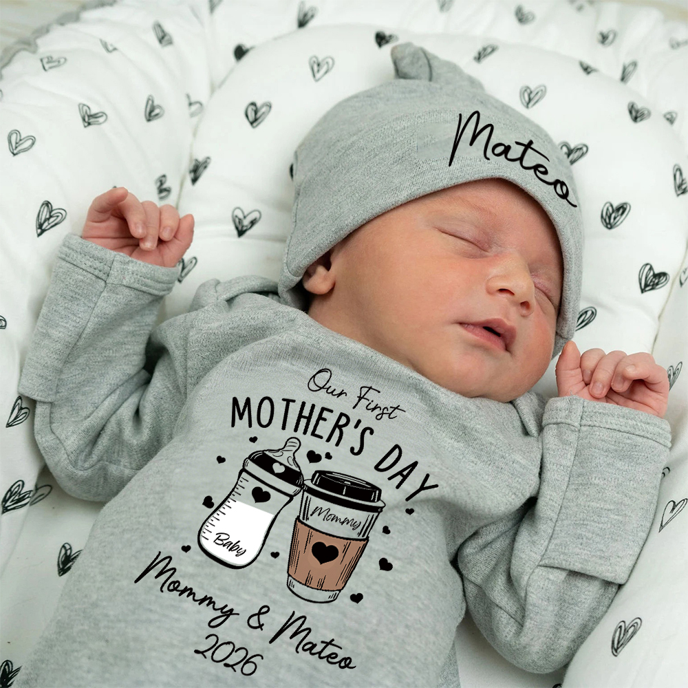Personalized My First Mother's Day Baby Coming Home Outfit | CWBaby453