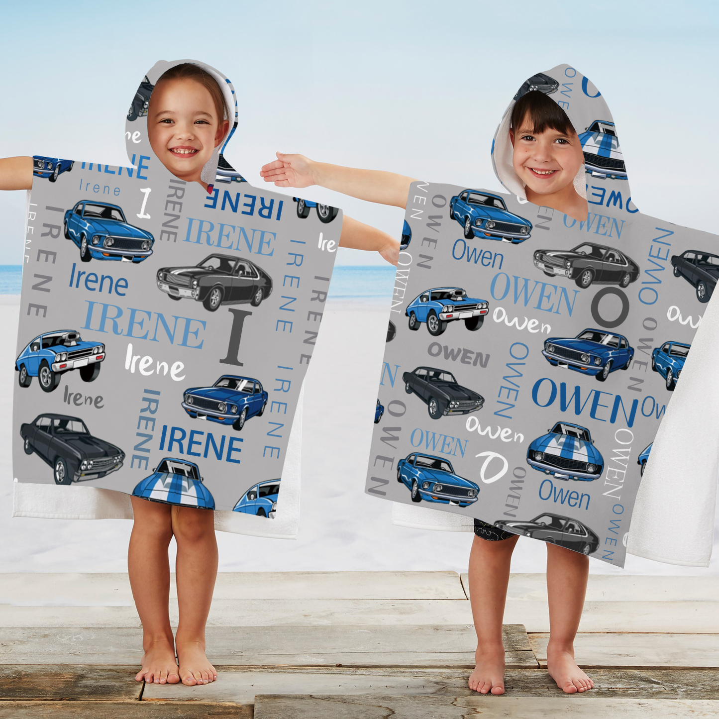 Personalized Hooded Beach Towel for Summer & Beach | CWHTowel10