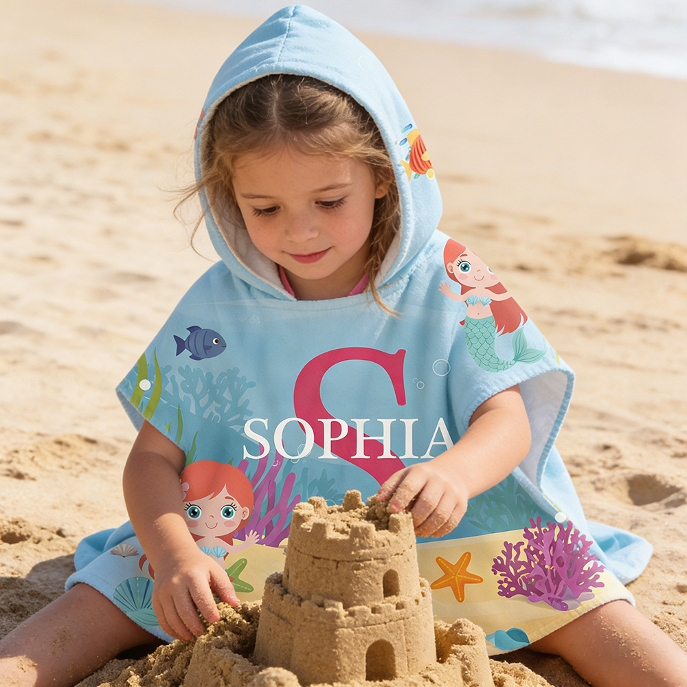Personalized Hooded Beach Towel for Summer & Beach | CWHTowel46
