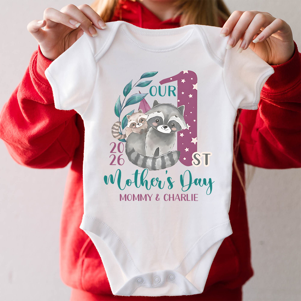 Personalized First Mother's Day Mommy and Baby Outfit | CWFamily131