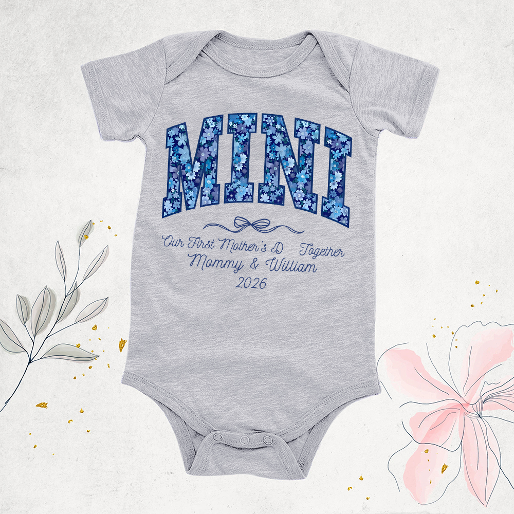 Personalized First Mother's Day Mommy and Baby Outfit | CWFamily145