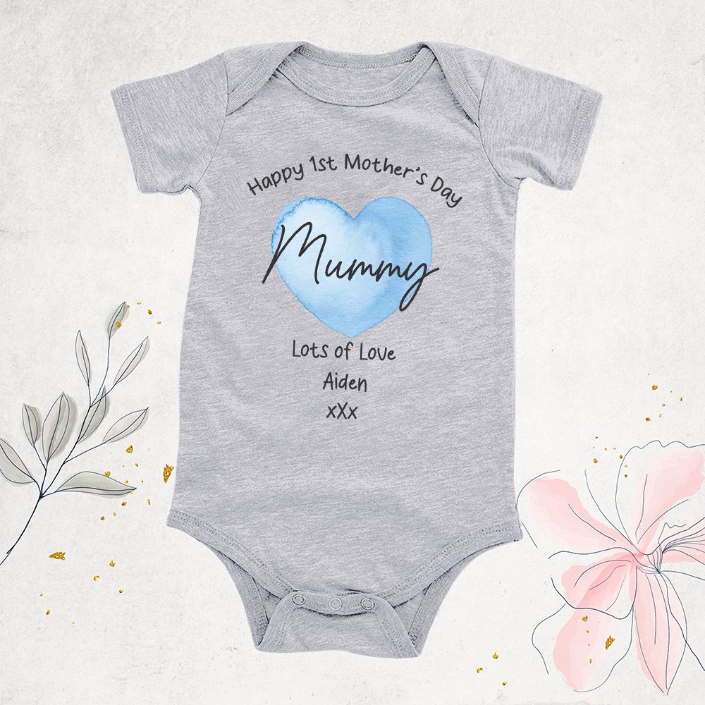Personalized First Mother's Day Mommy and Baby Outfit | CWFamily138