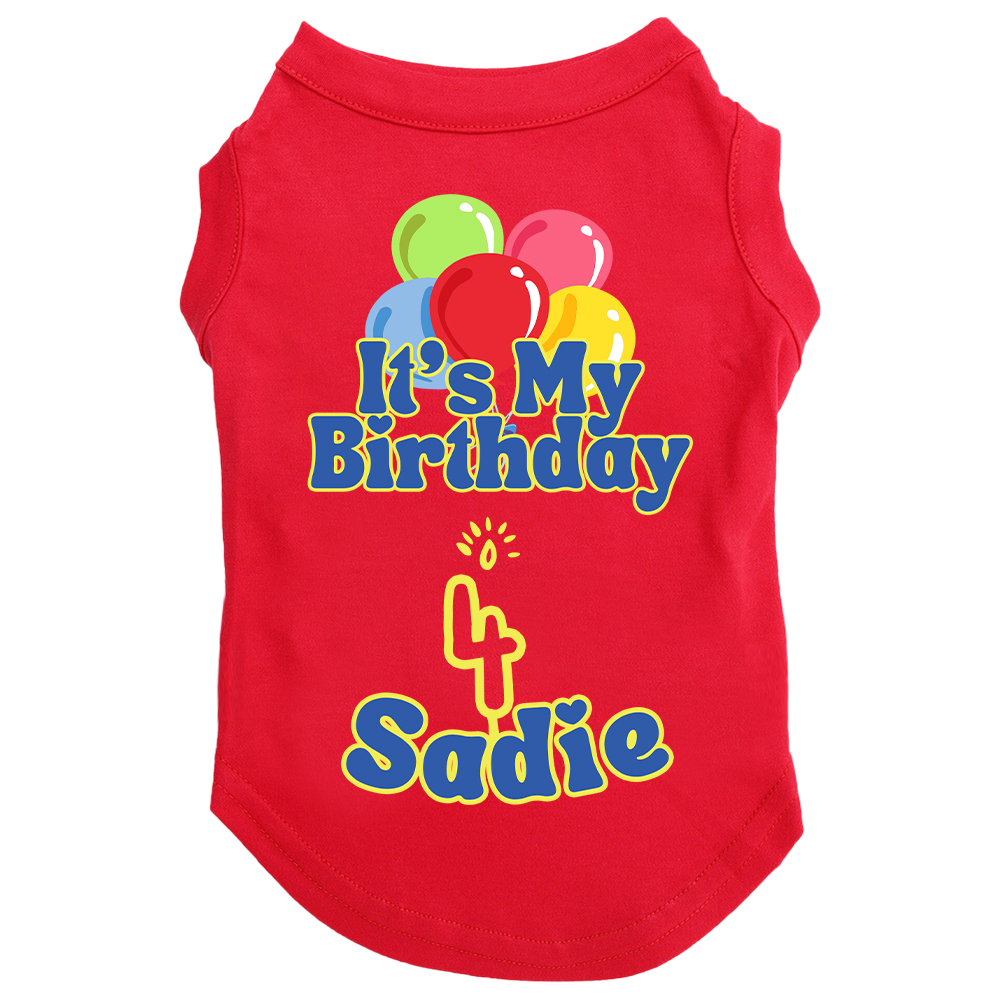 Personalized It’s My Birthday Pet Shirt | BKPet449