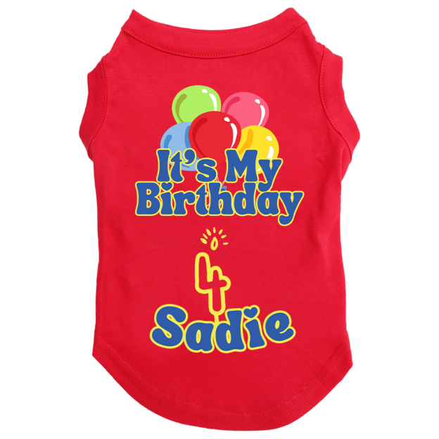 Personalized It’s My Birthday Pet Shirt | BKPet449