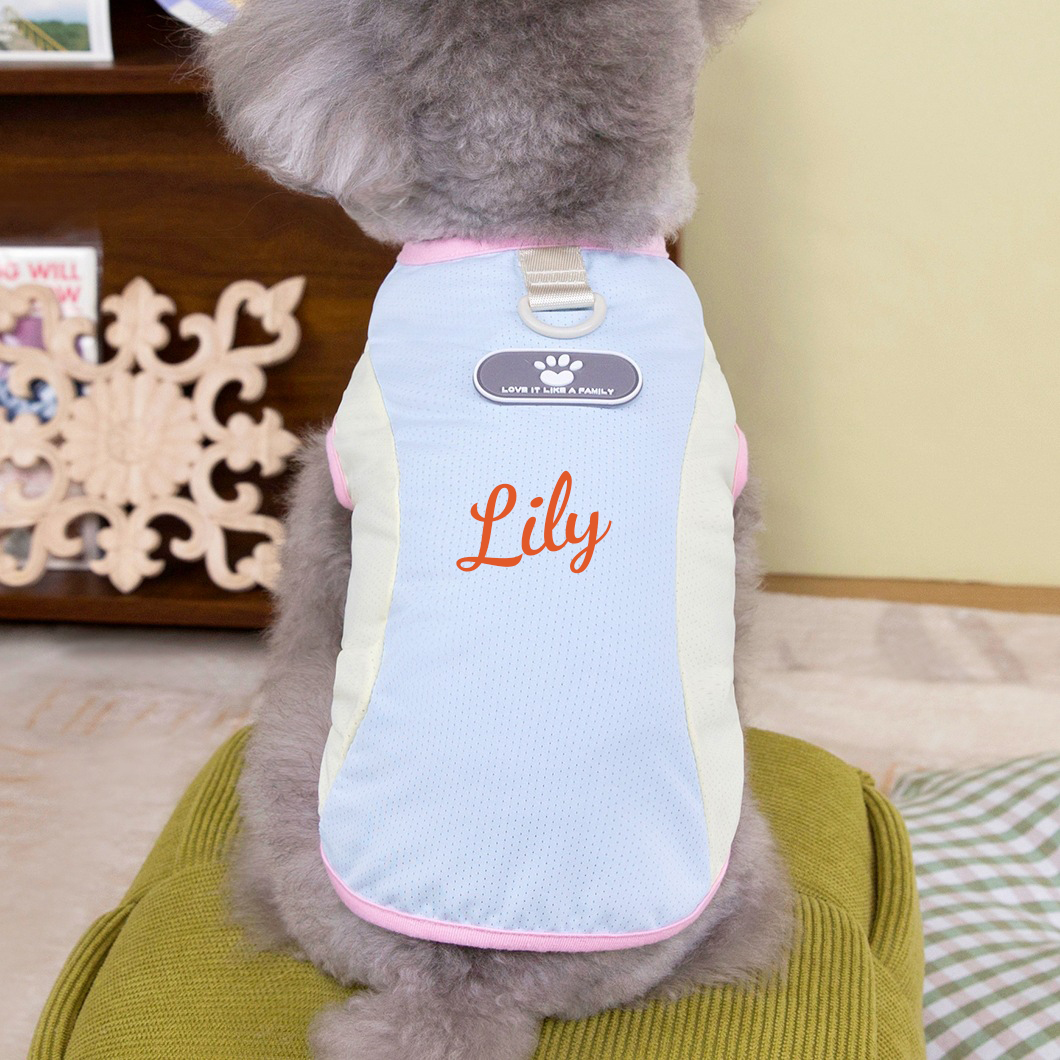 Personalized Breathable Pet Summer Cool Mesh Vest | BKPet450