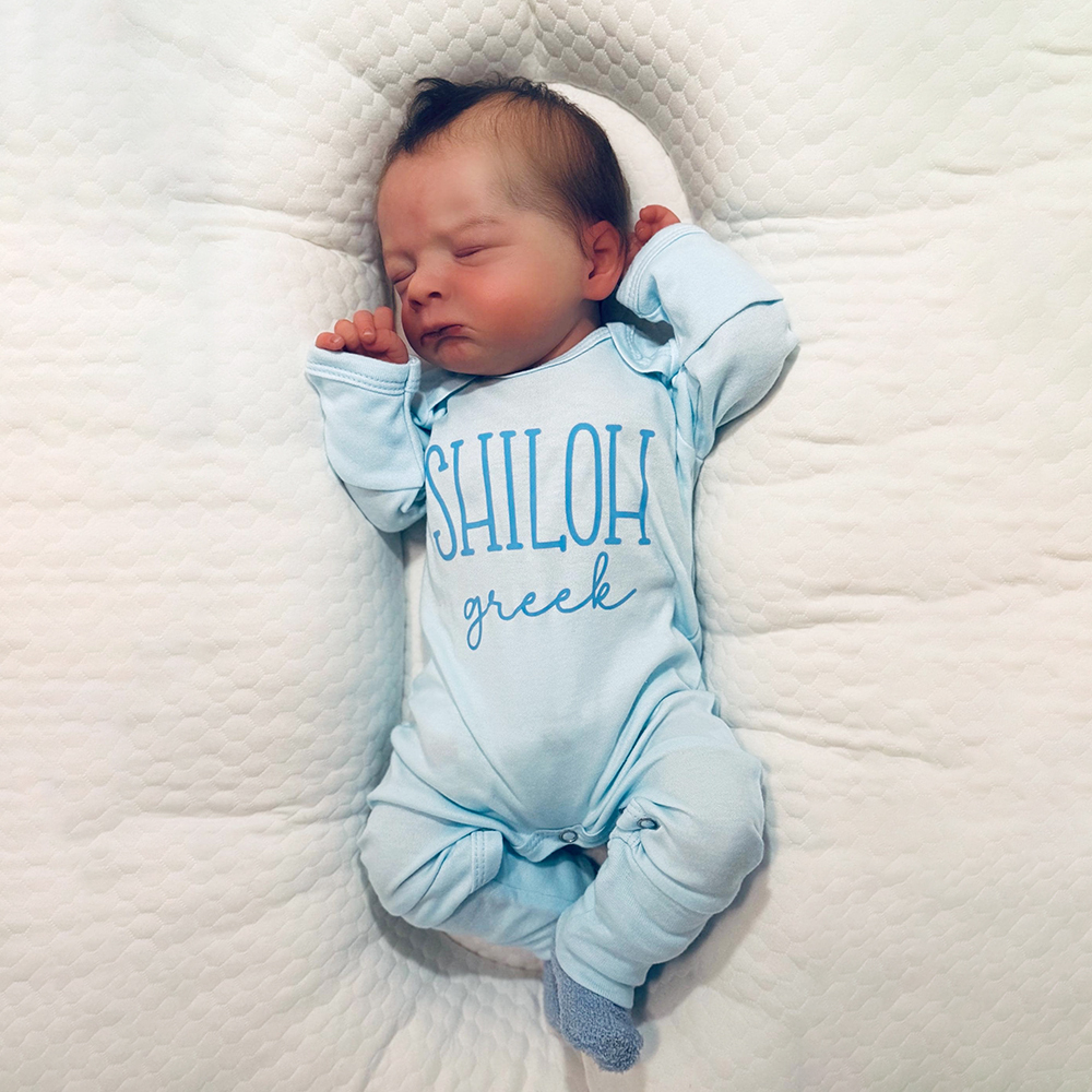 Personalized Baby Coming Home Romper and Hat Set | CWBaby473