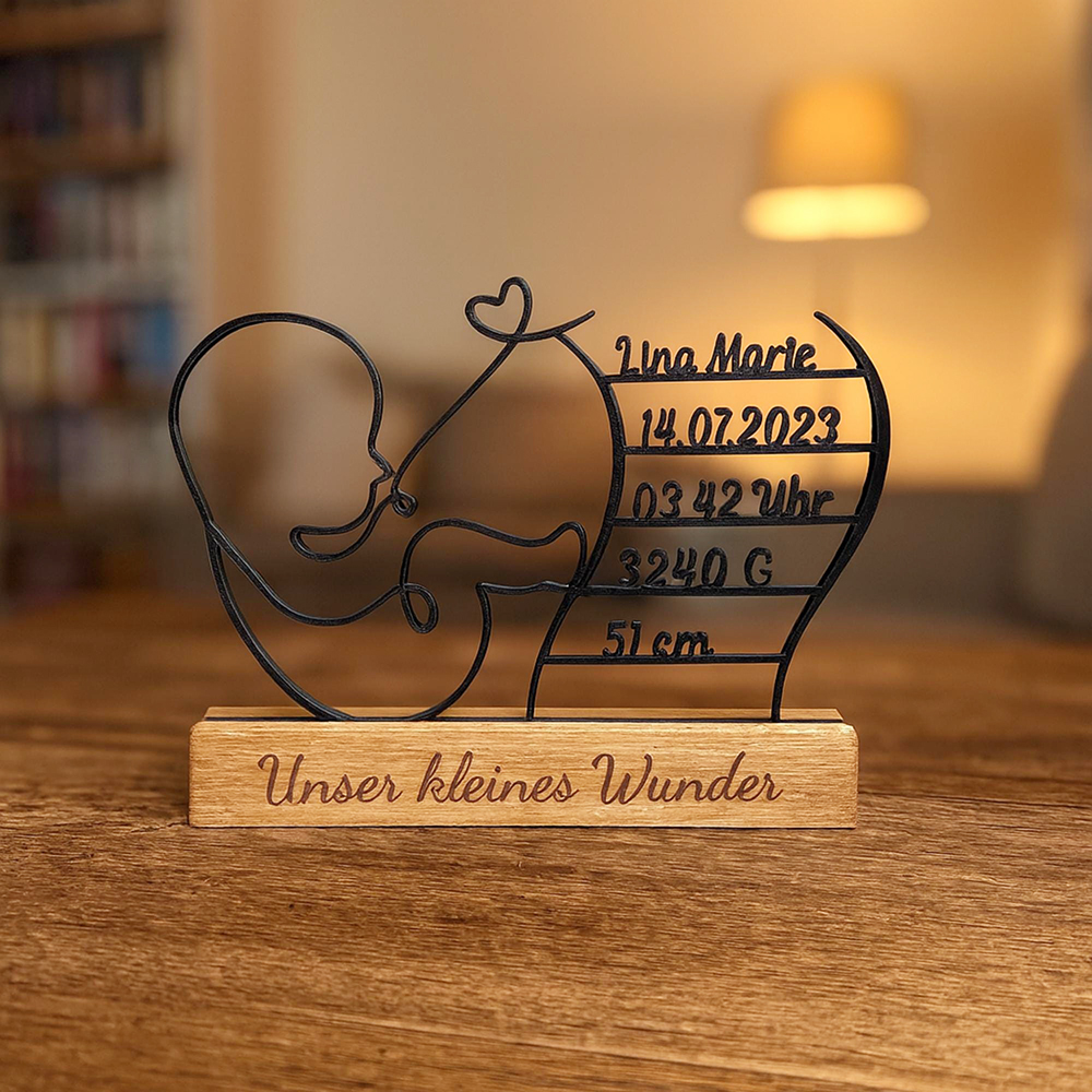 Personalized 3D Baby Birth Stand Decor for Unique & Love | CWGift60