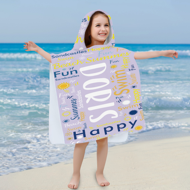 Personalized Hooded Beach Towel for Summer & Beach | CWHTowel24