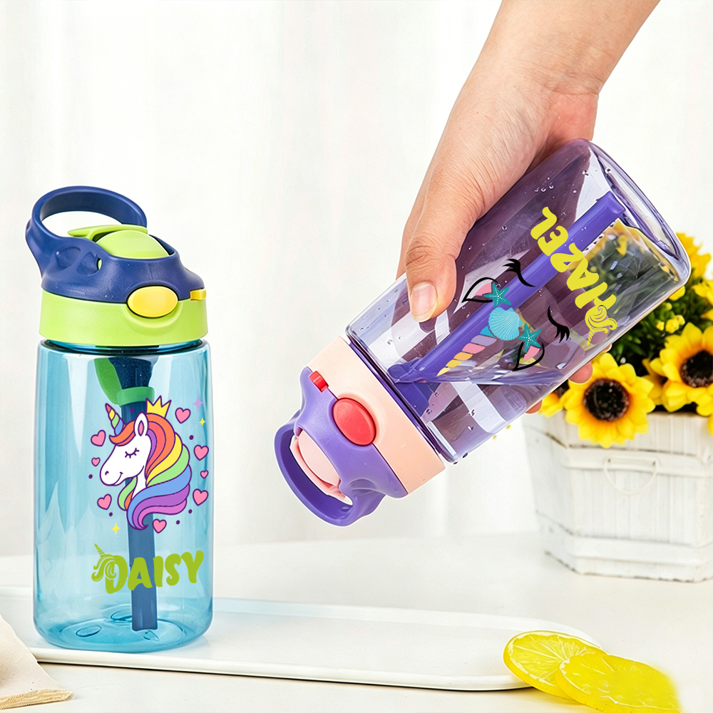 Personalised BPA Free 16oz Unicorn Kid Water Bottles | YouBottle99