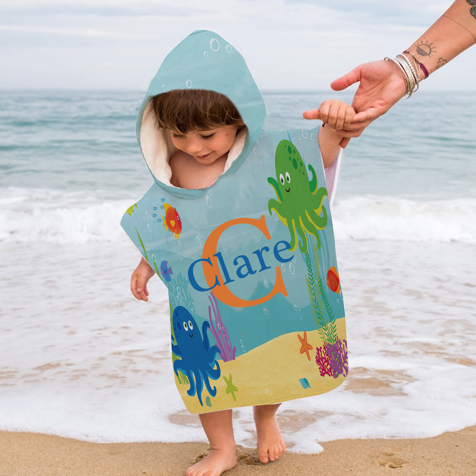 Personalized Hooded Beach Towel for Summer & Beach | CWHTowel25