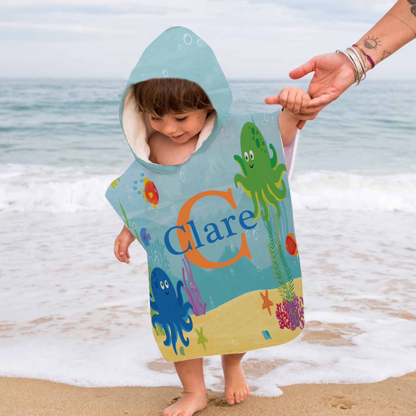 Personalized Hooded Beach Towel for Summer & Beach | CWHTowel25