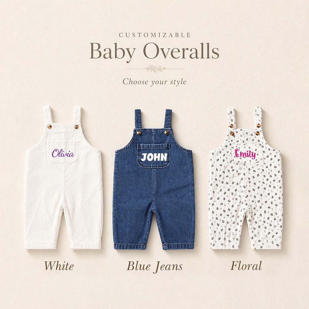 Personalized Baby Classic Adorable Overalls | CWBaby494