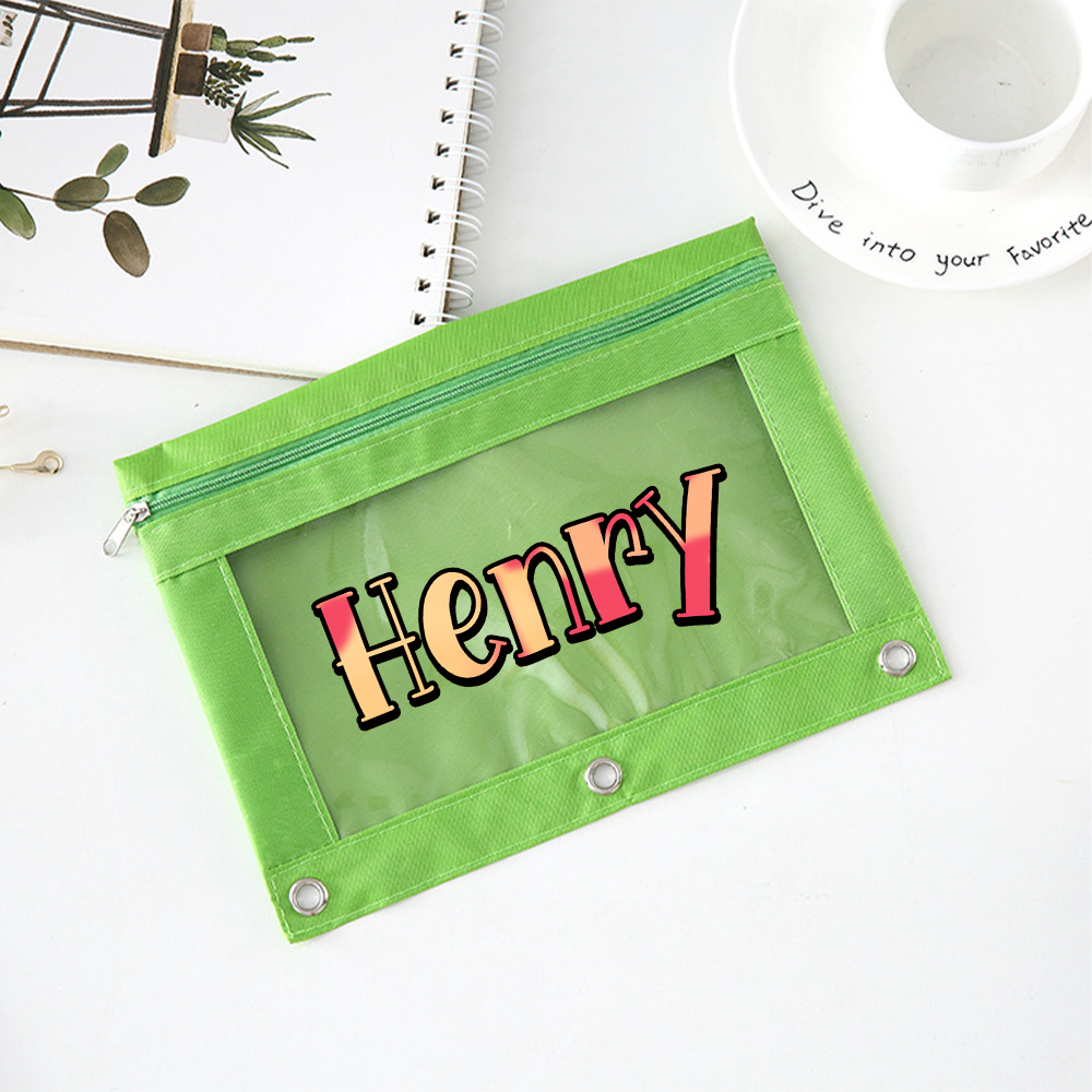 Personalized Custom Name Pencil Pouch | CWPack362